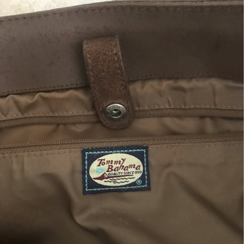 Tommy Bahama burlap beach bag